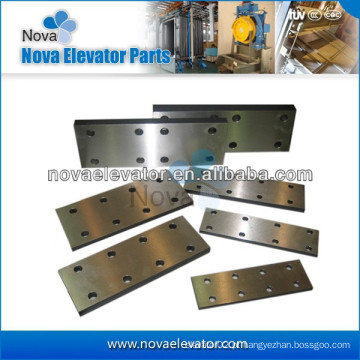 Elevador guia trilho fishplate, fishplate para elevador ferroviário guia,